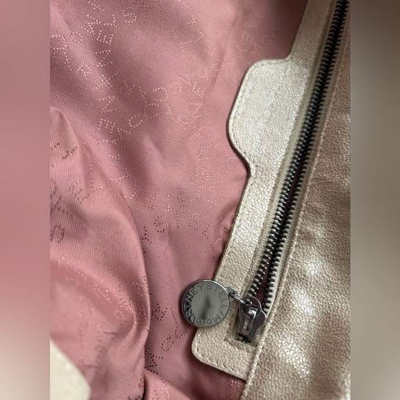 Stella McCartney Vegan Leather Medium Falabella Bag. Cream Colour - Picture 5 of 10
